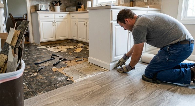 Linoleum Flooring Replacement in York, SC